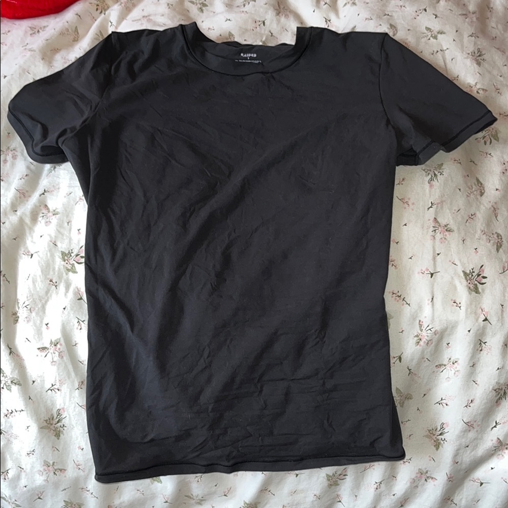 SKIMS Black Long Sleeve Tee